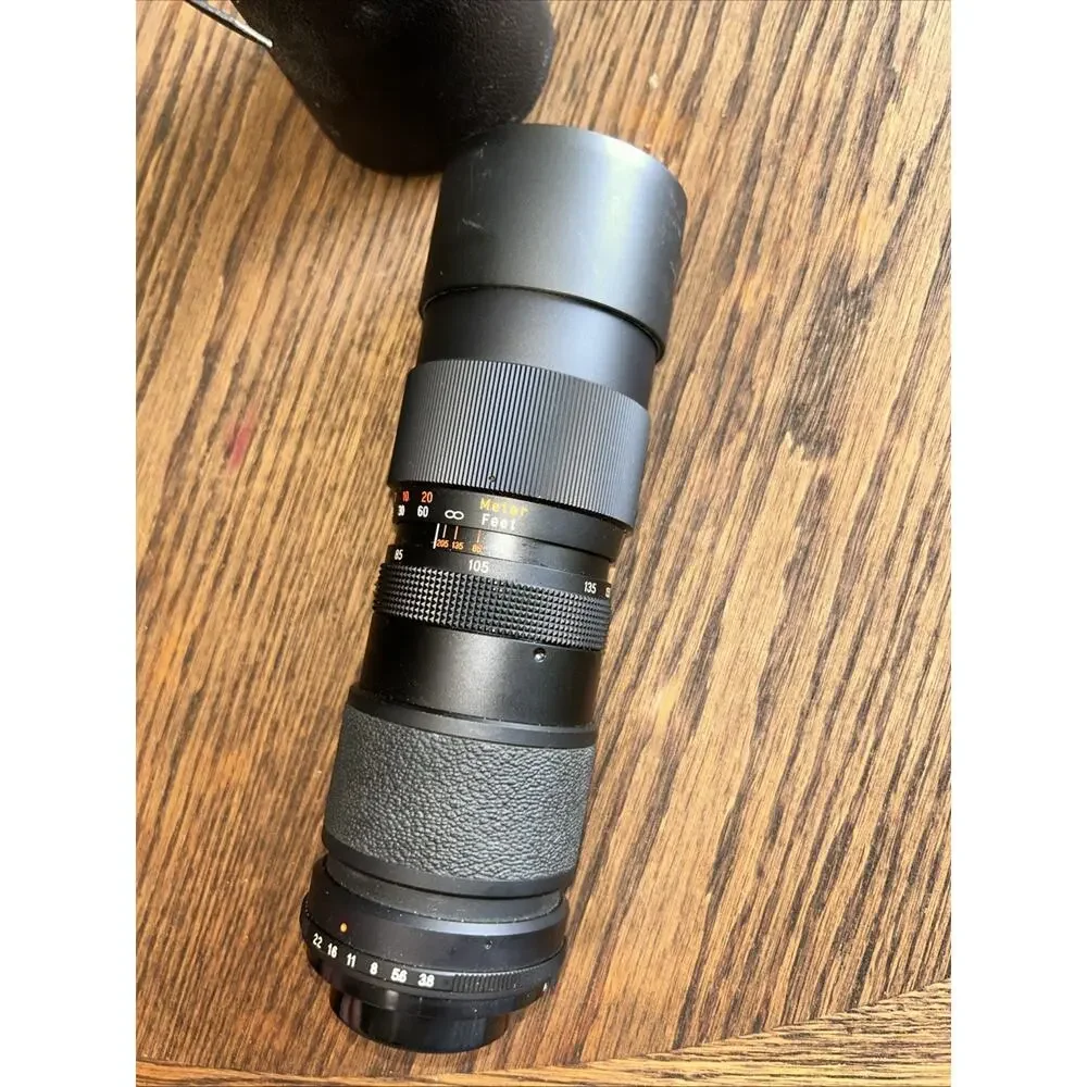 Vivitar Tele-Zoom Camera Lens,85-205mm Auto Zoom 1:3.8,Black Hard Carry Case